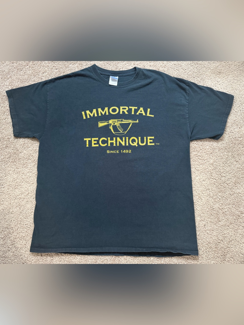 Y2K Immortal Technique Rap tee grunge rapper  skate